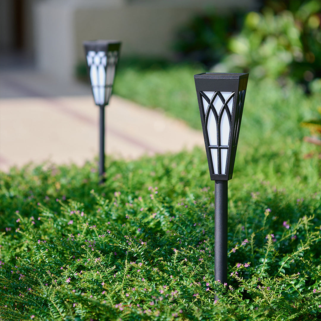 Pathway Light Solar LED Flame Effect Outdoor Waterproof Garden Stake Lighting