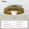 Nordic LED Flush Mount Ceiling Light Fixture – Retro Glass Design for Bedroom and Living Room
