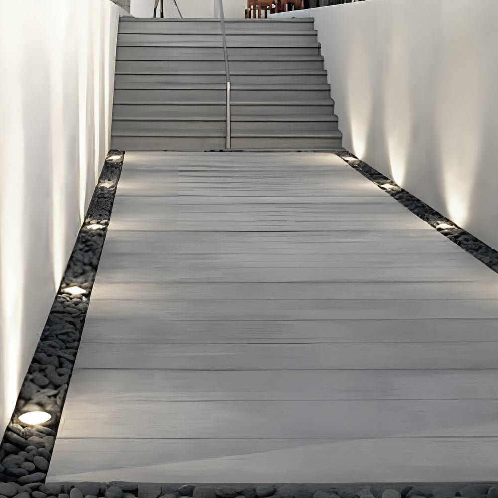 In Ground Light Solar LED Waterproof Aluminum Recessed Pathway Garden Lighting