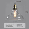 Industrial Glass Pendant Light – Retro Hanging Fixture for Home & Bar