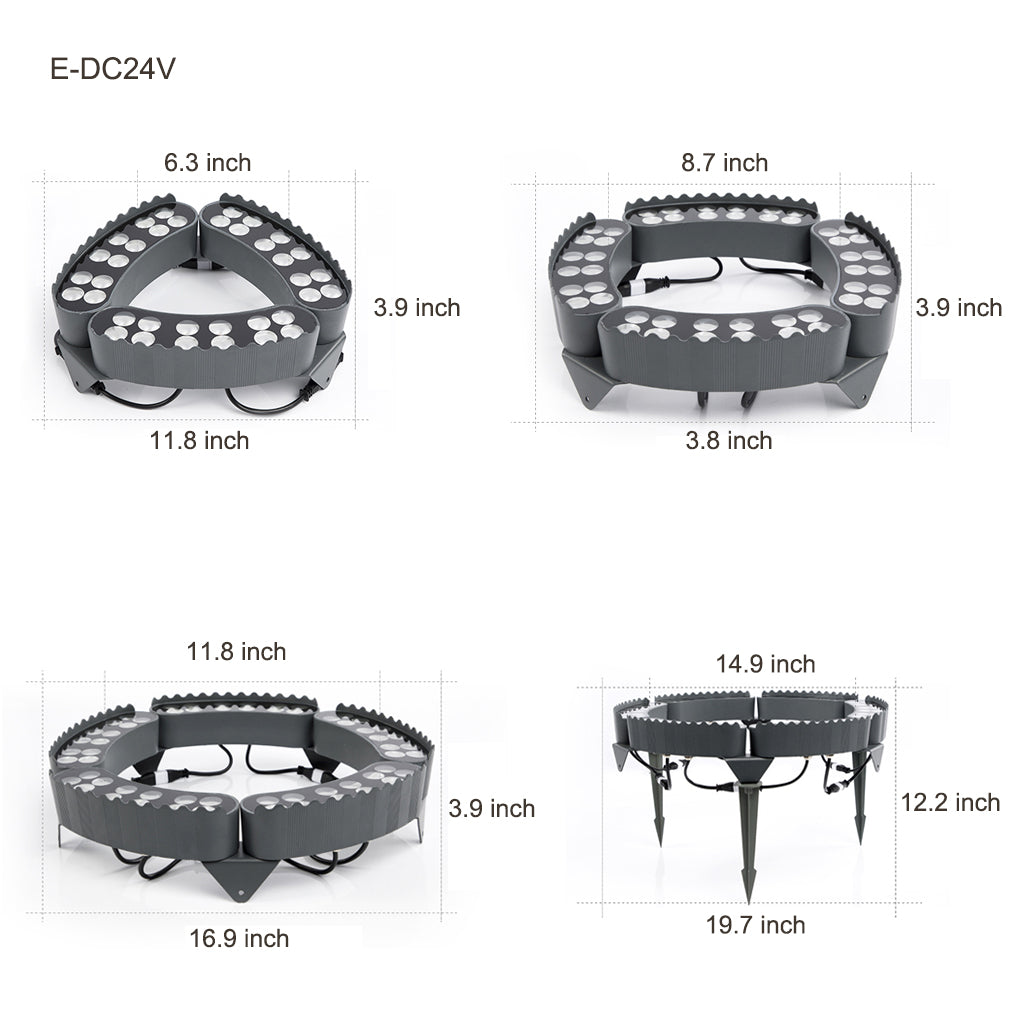 Tree Ring Light Waterproof Outdoor LED Aluminum Landscape Garden Lighting