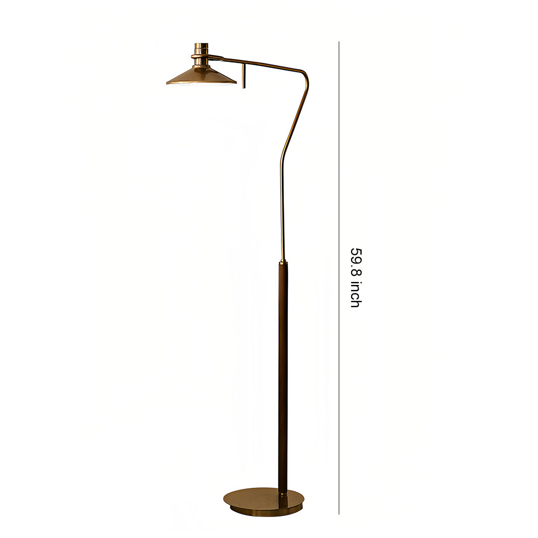 Liora Adjustable Gold Floor Lamp