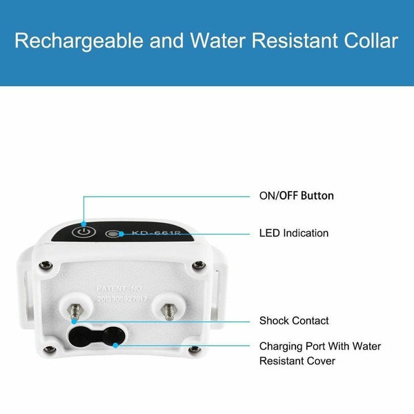 Wireless Dog Fence Collar System - Invisible and Waterproof