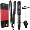 Steam Hair Straightener with Ceramic Vapor Plates and Argan Oil Infusion