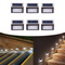 6 x Super Bright Solar Powered LED Fence Wall Lights