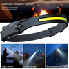 Rechargeable Waterproof 230° LED Headlamp – Headlight With Motion Detection