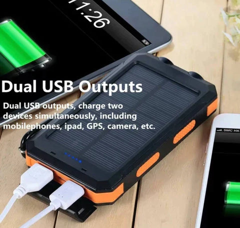 500000mAh - Portable and IP67 Waterproof Solar Power Bank