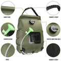 Foldable 20L Outdoor Heating Shower Bags