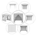 2m x 2m Outdoor Folding Gazebo Canopy - Pop Up Party Tent